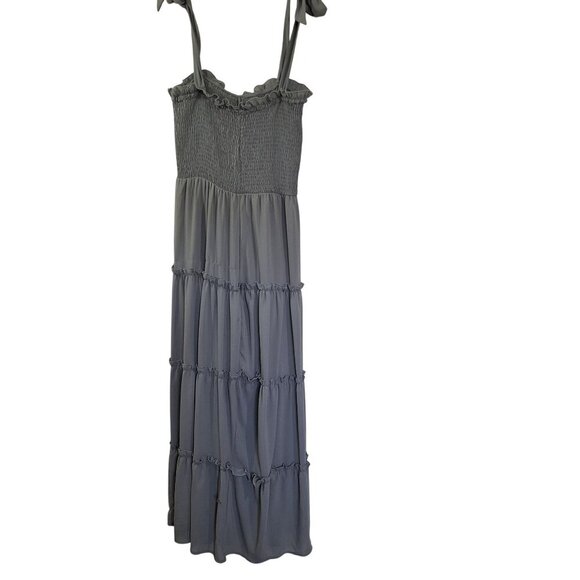Altar'd State Dresses & Skirts - Altar'd State Gray Ruffle Boho Maxi Dress size Medium